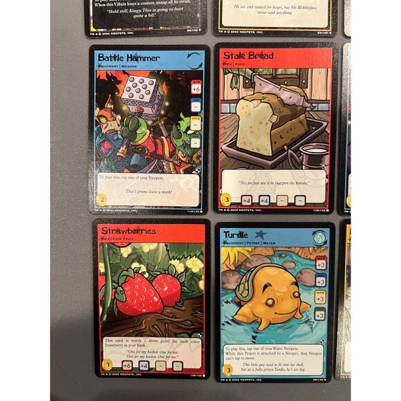 NEOPETS Trading Card Random Lot of 15 Cards 2004‎ Series Games Y2K Collectible - Picture 2 of 8